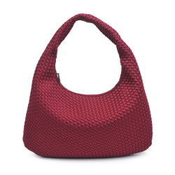 Dare To Dream Large Wine Woven Neoprene Hobo | SOL AND SELENE