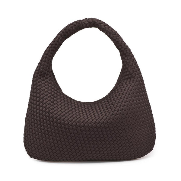 Dare To Dream - Large Brown Woven Neoprene Hobo | SOL AND SELENE