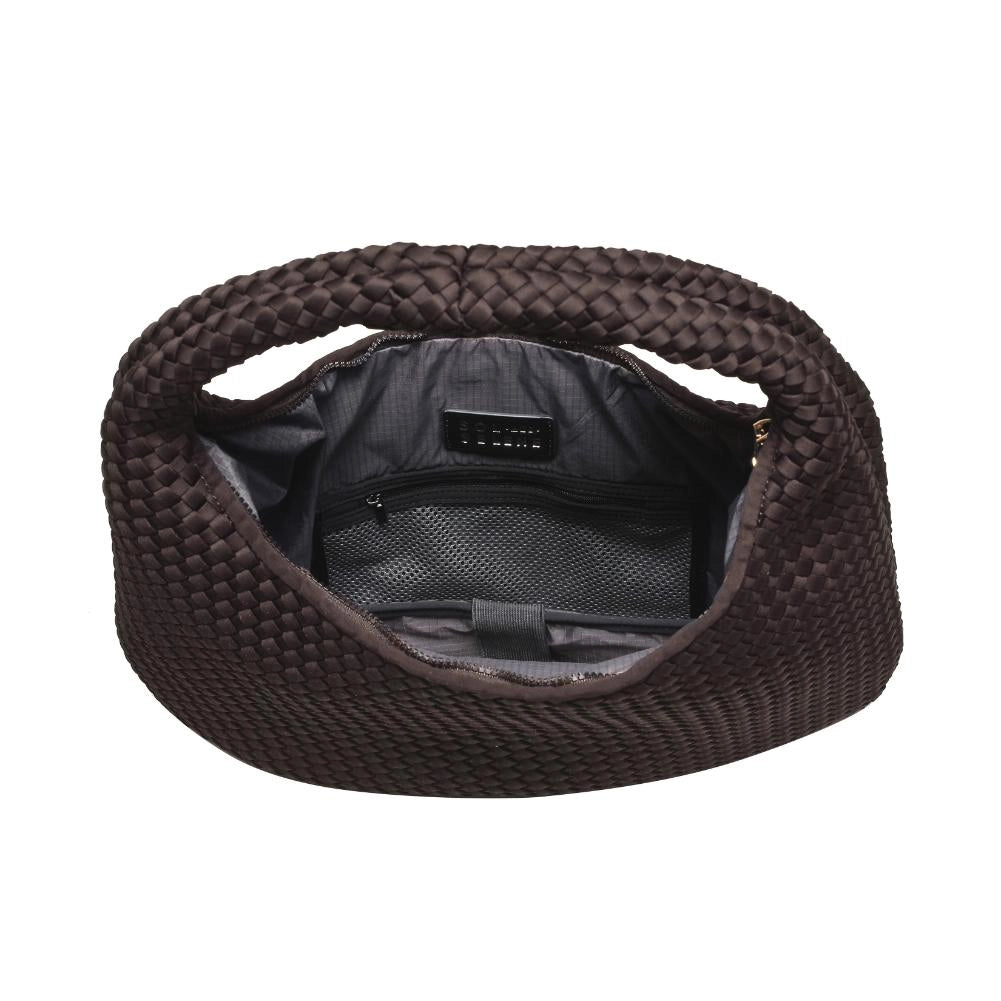Dare To Dream Large Brown Woven Neoprene Hobo | SOL AND SELENE