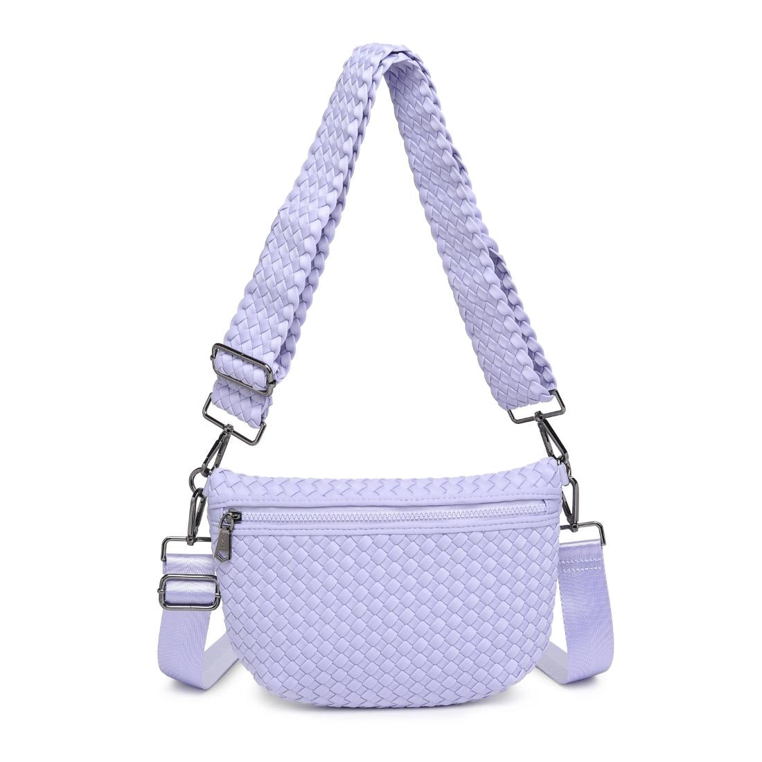 Ethereal - Lilac Woven Neoprene Crossbody Bag | SOL AND SELENE