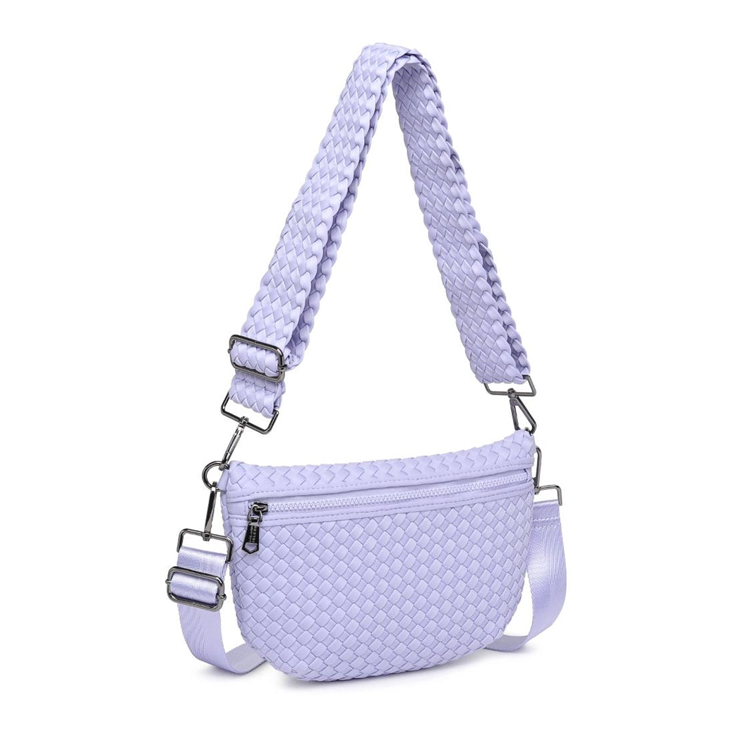 Ethereal - Lilac Woven Neoprene Crossbody Bag | SOL AND SELENE