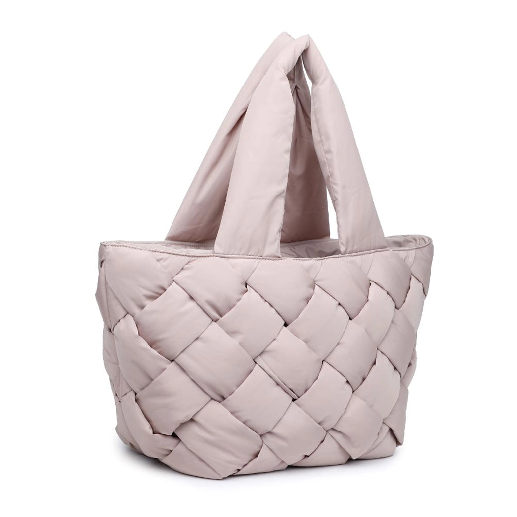 Intuition Nude East West Woven Nylon Vegan Tote | SOL AND SELENE