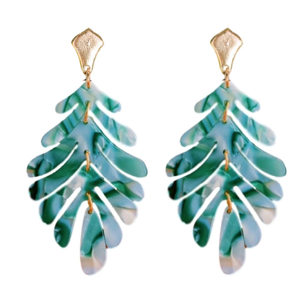 Green Petite Palm Drops by St Armands Designs of Sarasota