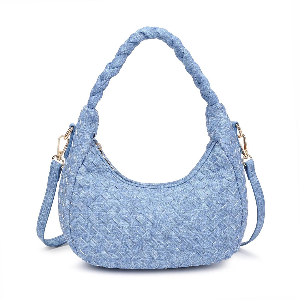 Laken Denim Woven Shoulder Bag Crossbody| Urban Expressions