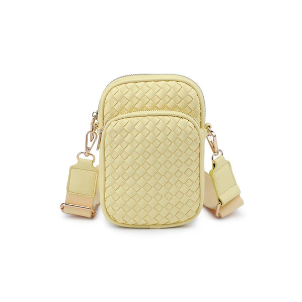 Celeste Butter Woven Multi Compartment Crossbody | Urban Expressions