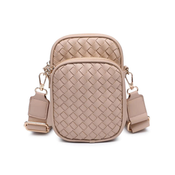 Celeste Natural Woven Multi Compartment Crossbody | Urban Expressions