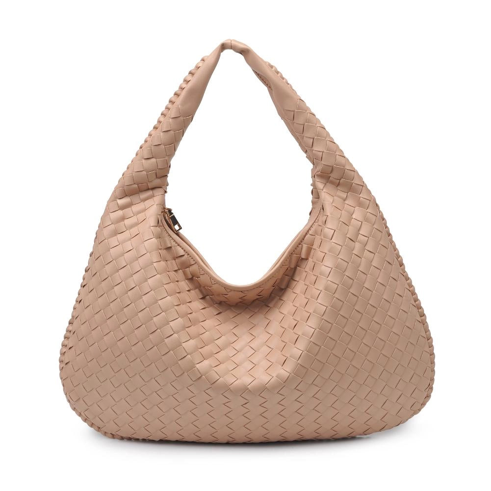 Victoria Luxury Woven Vegan Natural Hobo | Urban Expressions
