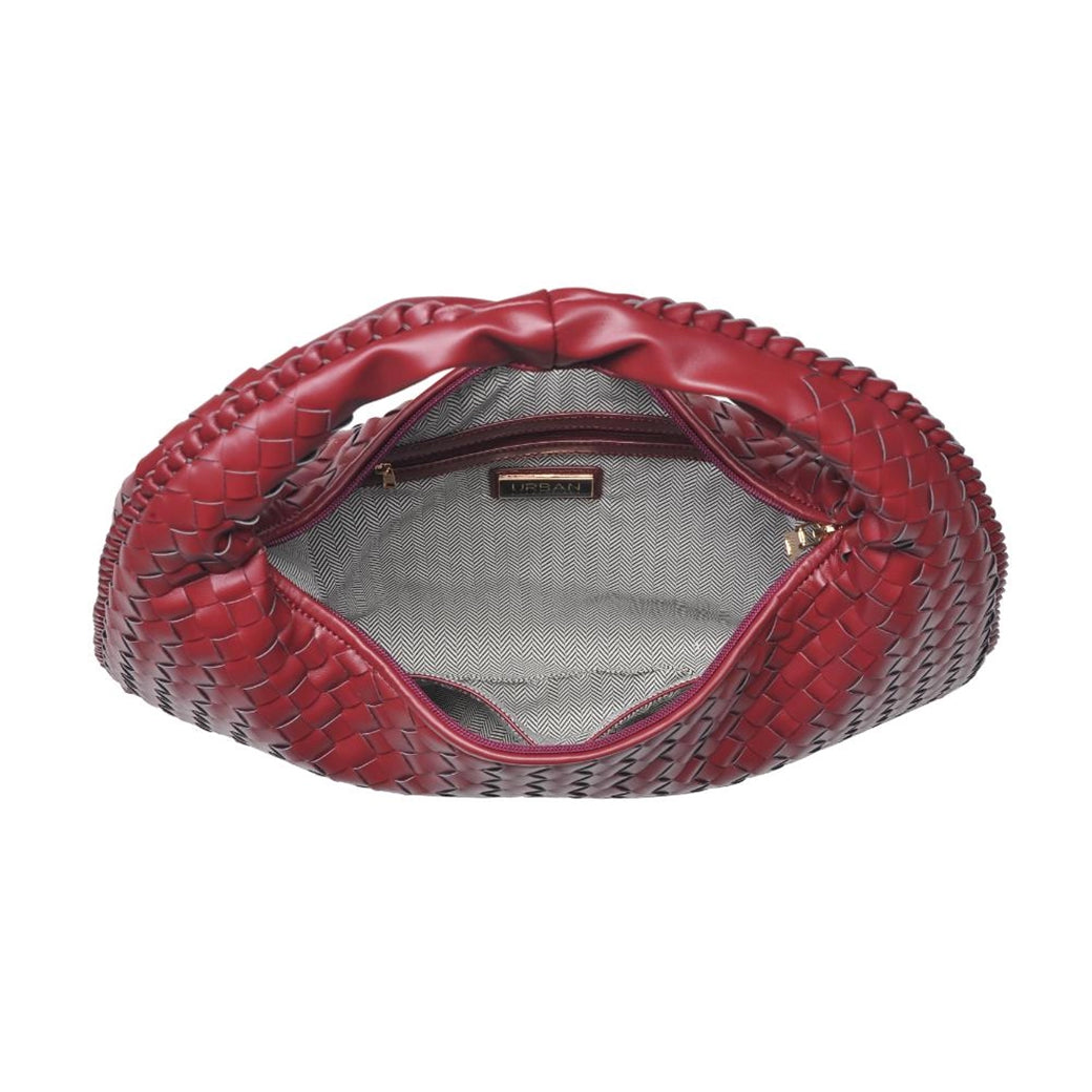 Victoria Luxury Woven Vegan Wine Hobo | Urban Expressions