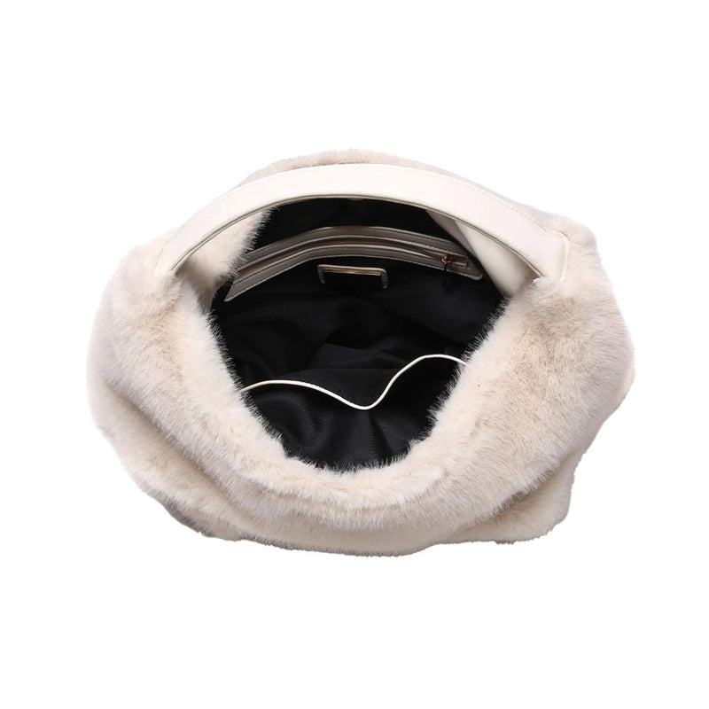 Chandler Plush Almond Vegan Hobo Bag | Urban Expression