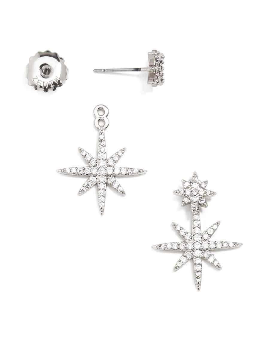 MADGE CRYSTAL STARBURST DROP EARRINGS | ZENZII