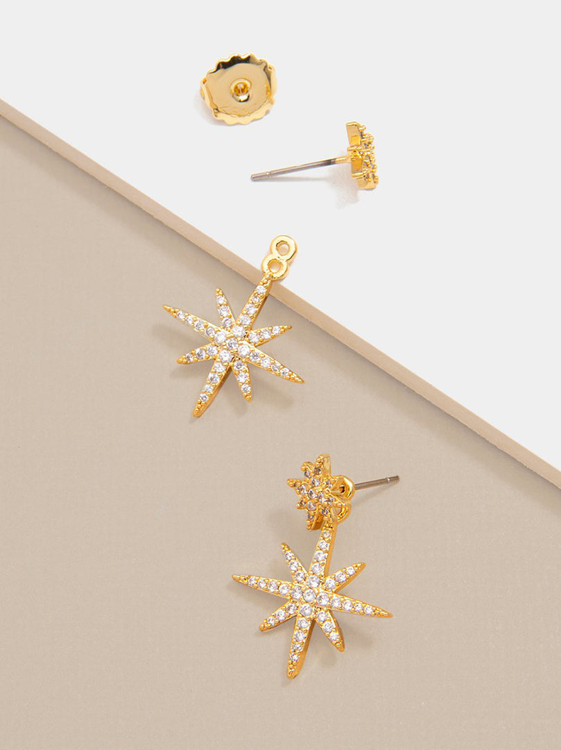 MADGE CRYSTAL STARBURST DROP EARRINGS | ZENZII