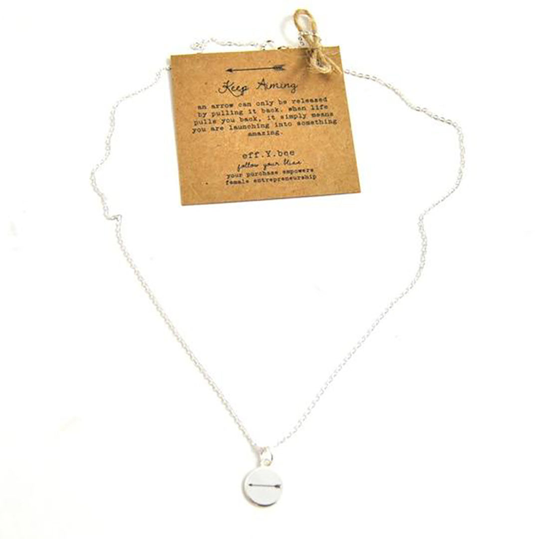 Keep Aiming Shimmer Necklace