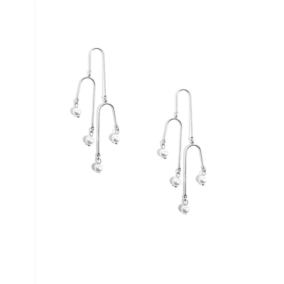 Three Tier Pearl Earrings
