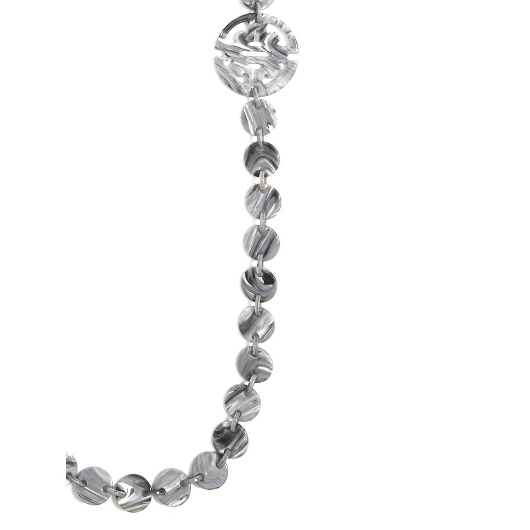 Asymmetrical Circle Long Necklace