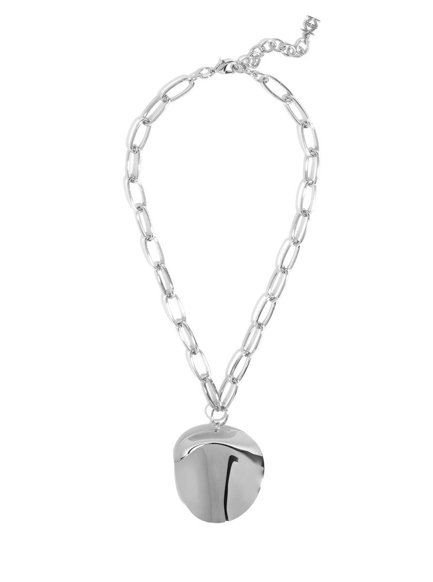 Curved Metal Pendant Collar - Timeless Elegance | ZENZII
