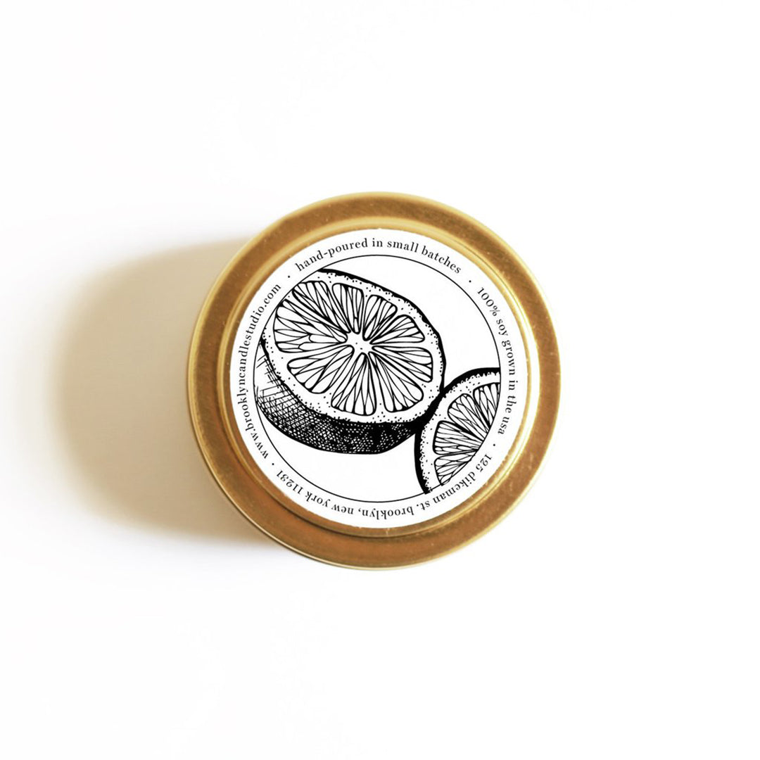 Japanese Citrus Gold Travel Candle